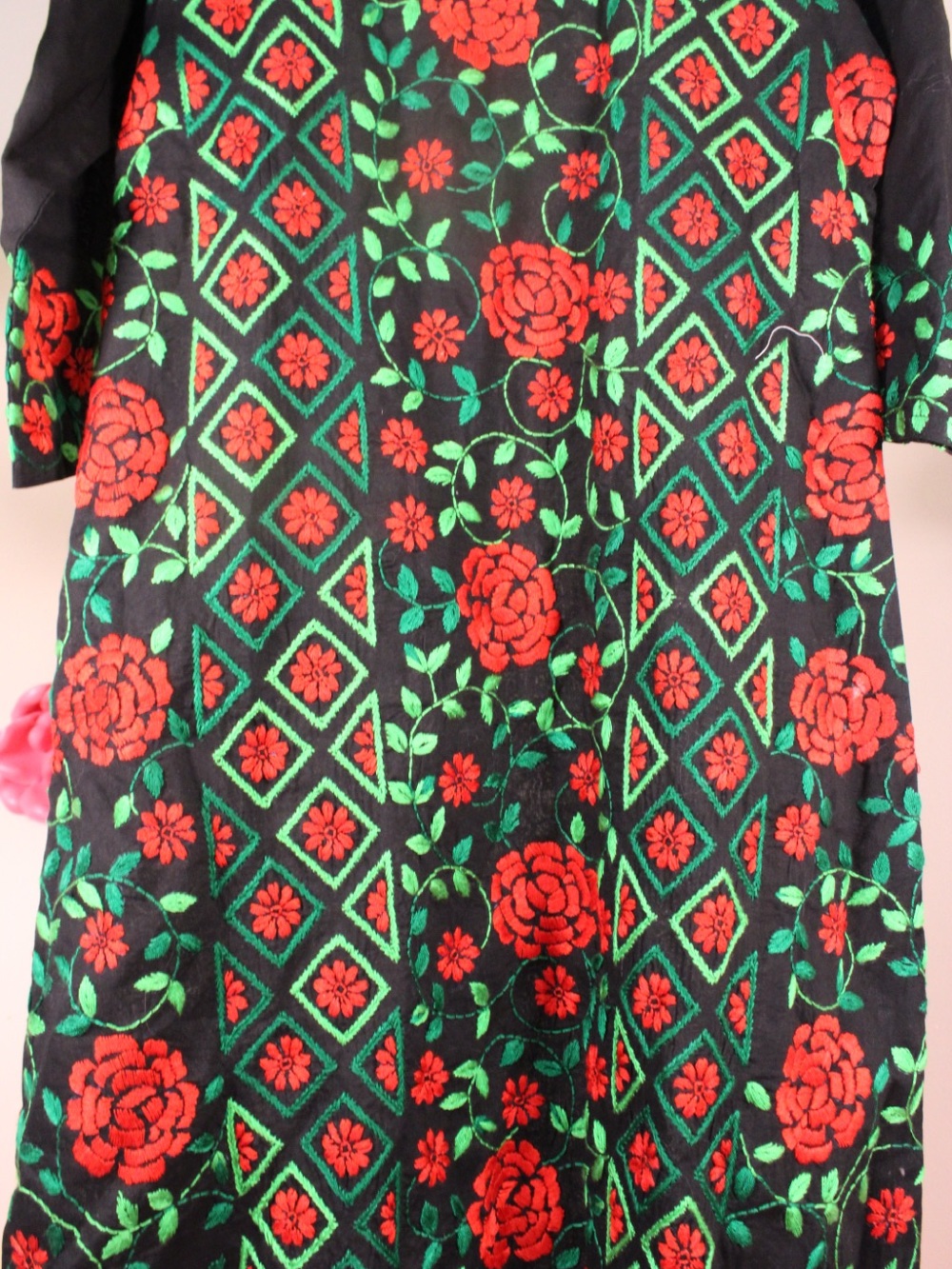 Rare Handmade Kantha Embroidered Bangladesh Cotton Dress - Picture 2 of 16
